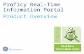 Proficy Real-Time Information Portal Product Overview.