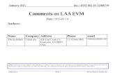 Doc.: IEEE 802.19-15/0007r0 SubmissionAlireza Babaei, CableLabsSlide 1 Comments on LAA EVM Notice: This document has been prepared to assist IEEE 802.19.