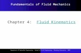 Chapter 4: Fluid KinematicsFluid Kinematics Fundamentals of Fluid Mechanics Department of Hydraulic Engineering - School of Civil Engineering - Shandong.