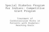 Special Diabetes Program for Indians: Competitive Grant Program Treatment of Cardiovascular Risks in Patients with Diabetes: Reaching Goals.
