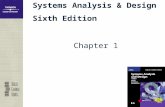 Systems Analysis & Design Sixth Edition Chapter 1.
