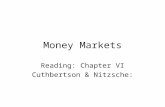 Money Markets Reading: Chapter VI Cuthbertson & Nitzsche: