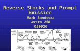 Reverse Shocks and Prompt Emission Mark Bandstra Astro 250 050926.