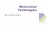 Molecular Techniques By Dr. Reem Sallam. Objectives 1. To Identify molecular techniques that are currently in clinical practice 2. To understand the principle,