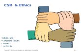 CSR & Ethics Ethics andEthics and Corporate ValuesCorporate Values Based Based on CH 14 on CH 14 Copyright © 2011 Pearson Education, Inc. publishing as.