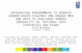 INTEGRATING PROGRAMMING TO ADDRESS GENDER-BASED VIOLENCE AND ENGAGE MEN AND BOYS TO CHALLENGE GENDER INEQUALITY IN NATIONAL AIDS STRATEGIES AND PLANS 14-16.