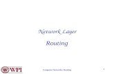 Computer Networks: Routing 1 Network Layer Routing.