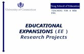 E DUCATIONAL E XPANSIONS E DUCATIONAL E XPANSIONS (EE ) Research Projects T EACHERS FOR A N EW E RA.