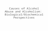 Causes of Alcohol Abuse and Alcoholism: Biological/Biochemical Perspectives.