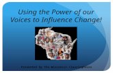 Presented by the Wisconsin Clearinghouse Using the Power of our Voices to Influence Change!