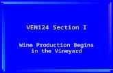 VEN124 Section I Wine Production Begins in the Vineyard.
