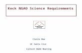 Keck NGAO Science Requirements Claire Max UC Santa Cruz Caltech NGAO Meeting November 14, 2006.