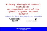 Primary Biological Aerosol Particles: an important part of the global organic aerosol budget? GEOS-Chem User’s Meeting April 7, 2009 Colette L. Heald and.