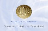 1 University of California Student Mental Health and Study Abroad.