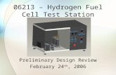 06213 – Hydrogen Fuel Cell Test Station Preliminary Design Review February 24 th, 2006.