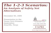 The 1-2-3 Scenarios: An Analysis of Safety Net Alternatives December 05, 2000 Presentation to the Texas Corn Growers Association Amarillo, Texas FAPRI.