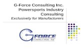 G-Force Consulting Inc. Powersports Industry Consulting Exclusively for Manufacturers.
