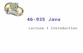 46-935 Java Lecture 1 Introduction. Course Web Site mm6.