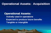 AIM3331-Interm. Acctg. Acqusition and Disposition of PP&E1 Operational Assets: Acquisition Operational Assets: Actively used in operations Expected to.