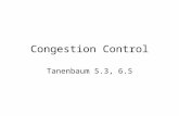Congestion Control Tanenbaum 5.3, 6.5. 6/12/2015Congestion Control (A Loss Based Technique: TCP)2 What? Why? Congestion occurs when –there is no reservation.