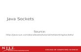 Java Sockets Source: http://java.sun.com/docs/books/tutorial/networking/sockets