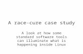 A race-cure case study A look at how some standard software tools can illuminate what is happening inside Linux.