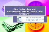 EPA Recruitment and Selection Process I.BACKGROUND : EQUAL OPPORTUNITY/AFFIRMATIVE ACTION OBLIGATIONS II.DEVELOPING RECRUITMENT PLANS III.EPA RECRUITMENT.
