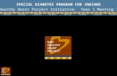 Laying the Foundation for Success: SDPI Demonstration Projects Overview November19, 2010 SPECIAL DIABETES PROGRAM FOR INDIANS Healthy Heart Project Initiative: