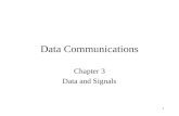 1 Data Communications Chapter 3 Data and Signals.