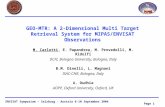 Page 1 ENVISAT Symposium – Salzburg - Austria 6-10 September 2004 GEO-MTR: A 2-Dimensional Multi Target Retrieval System for MIPAS/ENVISAT Observations.