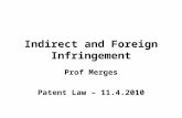 Indirect and Foreign Infringement Prof Merges Patent Law – 11.4.2010.