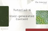 Tutorial 6 User-generated Content New Perspectives on The Internet, Seventh Edition1.