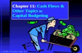 Chapter 11: Cash Flows & Other Topics in Capital Budgeting  2000, Prentice Hall, Inc.