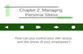 Chapter 2: Managing Personal Stress How can you control your own stress, and the stress of your employees?