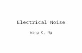 Electrical Noise Wang C. Ng. Nature of electrical noise Noise is caused by the small current and voltage fluctuations that are generated internally. Noise.