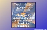 1 © The McGraw-Hill Companies, Inc., 2004 Technical Note 7 Process Capability and Statistical Quality Control.