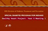 SPECIAL DIABETES PROGRAM FOR INDIANS Healthy Heart Project: Year 3 Meeting 1.