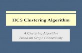 HCS Clustering Algorithm A Clustering Algorithm Based on Graph Connectivity.