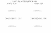 Zonally Averaged Wind Zonal DJFZonal JJA Meridional JJA.