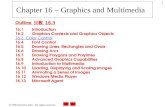 2002 Prentice Hall. All rights reserved. 1 Chapter 16 – Graphics and Multimedia Outline 只教 16.3 16.1Introduction 16.2 Graphics Contexts and Graphics.