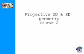 Projective 2D & 3D geometry course 2. (0,0,0) The projective plane Why do we need homogeneous coordinates? represent points at infinity, homographies,