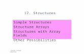 Insight Through Computing 17. Structures Simple Structures Structure Arrays Structures with Array Fields Other Possibilities.