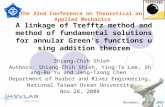 November, 28-29, 2008 p.1 A linkage of Trefftz method and method of fundamental solutions for annular Green’s functions using addition theorem Shiang-Chih.