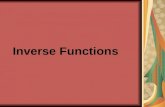 Inverse Functions. Objectives  Students will be able to find inverse functions and verify that two functions are inverse functions of each other.  Students.