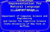 Cse@buffalo S.C. Shapiro Knowledge Representation for Natural Language Competence Stuart C. Shapiro Department of Computer Science and Engineering and.