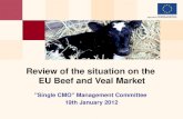 "Single CMO" Management Committee 19th January 2012 Review of the situation on the EU Beef and Veal Market.