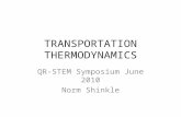 TRANSPORTATION THERMODYNAMICS QR-STEM Symposium June 2010 Norm Shinkle.