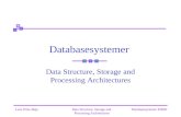 Databasesystemer E2002Lene Pries-HejeData Structure, Storage and Processing Architectures Databasesystemer Data Structure, Storage and Processing Architectures.