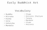 Early Buddhist Art Vocabulary Buddha Nirvana Karma Urna Ushnisha Mandala Stupa Aniconic Chaityas Torana Mandala Stupa Aniconic.