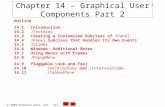 2003 Prentice Hall, Inc. All rights reserved. 1 Chapter 14 – Graphical User Components Part 2 Outline 14.1 Introduction 14.2 JTextArea 14.3 Creating.